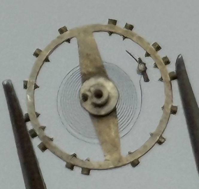 ETA 411 Balance Complete 6 3/4''' Renata Watch Movement Parts Vintage NOS