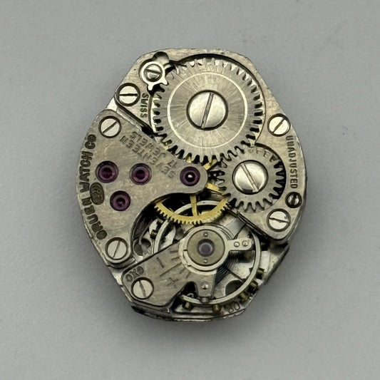 15.3mm Vintage Gruen Precision 220 Manual Wind Watch Movement PARTS REPAIR