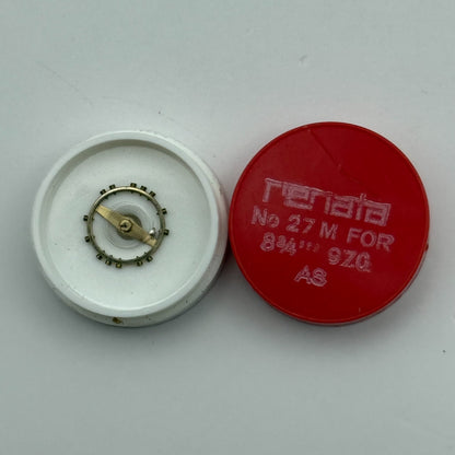 AS 970 Balance Wheel Complete And Spring 8¾’’’  27 M Watch Movement Parts NOS