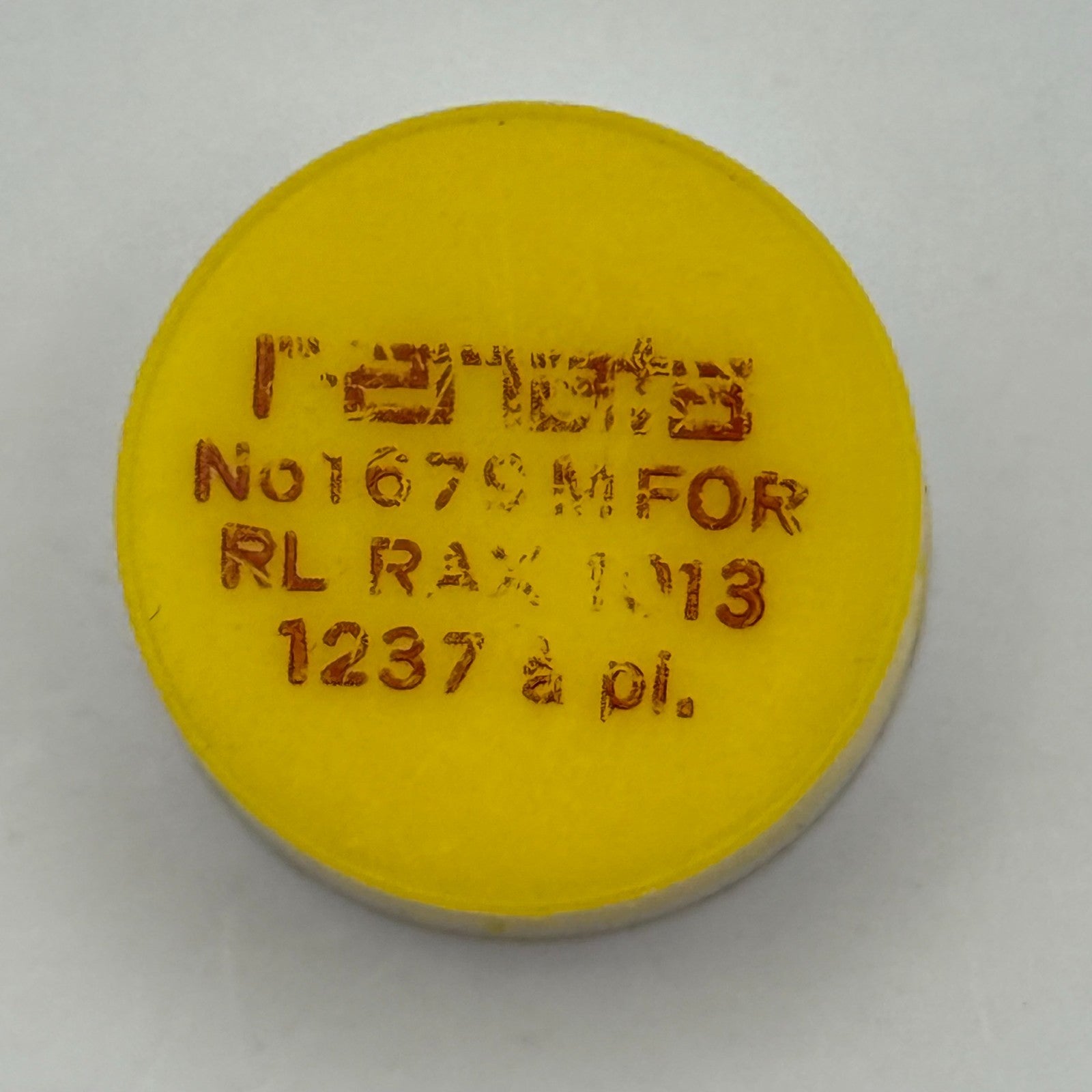 Ronda RL RAX 1013 1237 Balance Wheel Complete And Spring Watch Movement Parts