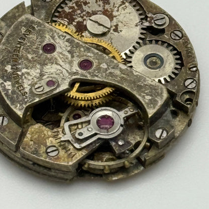 AS 1194 Watch Movement Manual Wind Vintage Swiss For Parts Or Repair 23.6mm