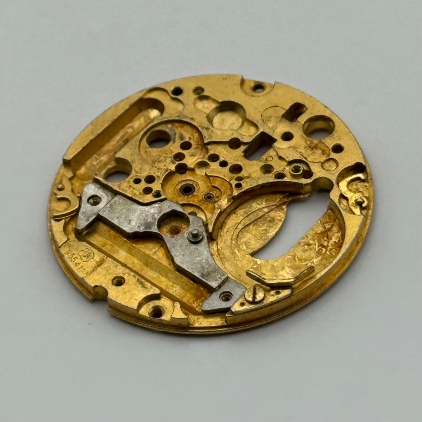 ETA 955.412 Watch Movement Main Plate Quartz Vintage Swiss Parts Repair 23.8mm