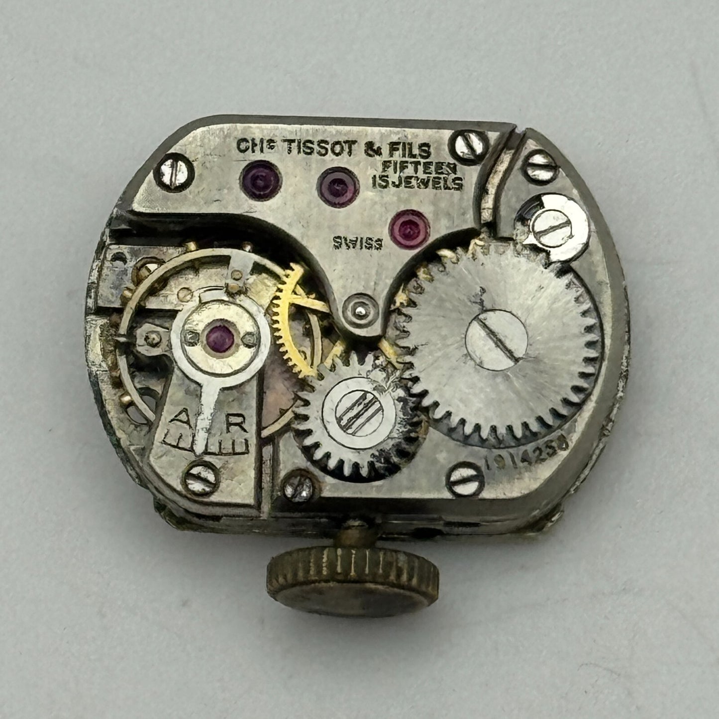 13.5mm Tissot 13.6 Swiss 15 Jewels Manual Wind Ladies Watch Movement PARTS