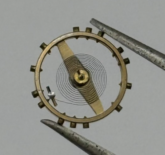 AS 1240 Balance Wheel Complete And Spring 8 3/4’’’ 49 M Watch Movement Parts NOS
