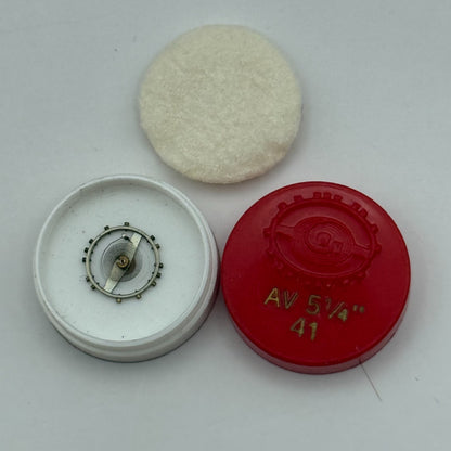 AV 41 Balance Wheel Complete And Spring 5 1/4’’’ Renata Watch Movement Parts NOS
