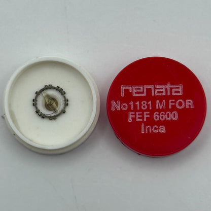 FEF 6600 Balance Wheel Complete And Spring  Inca 1181 M Watch Movement Parts NOS