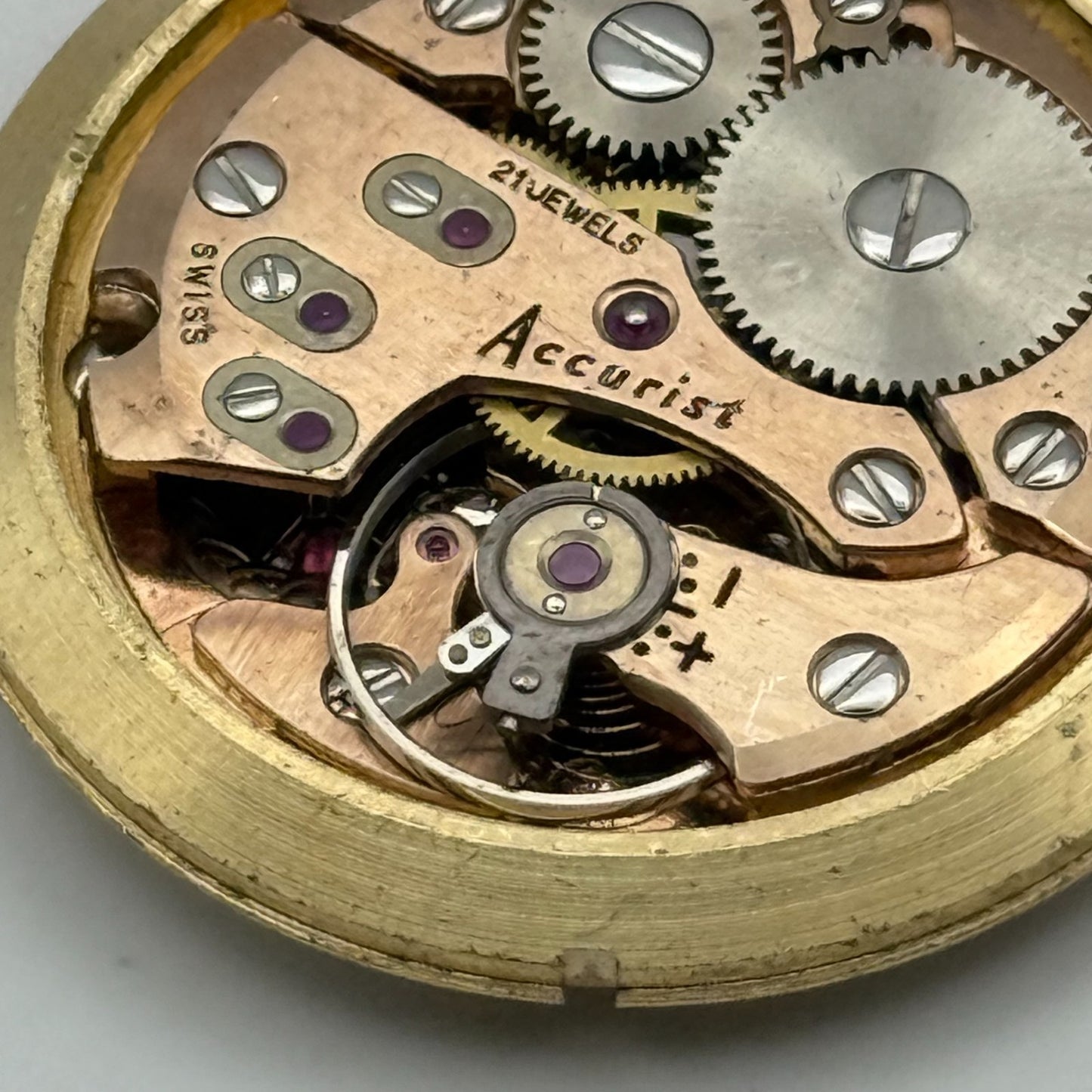 AS 1691/93 Watch Movement Accurist Manual Wind Vintage Swiss Parts Repair 30.3mm