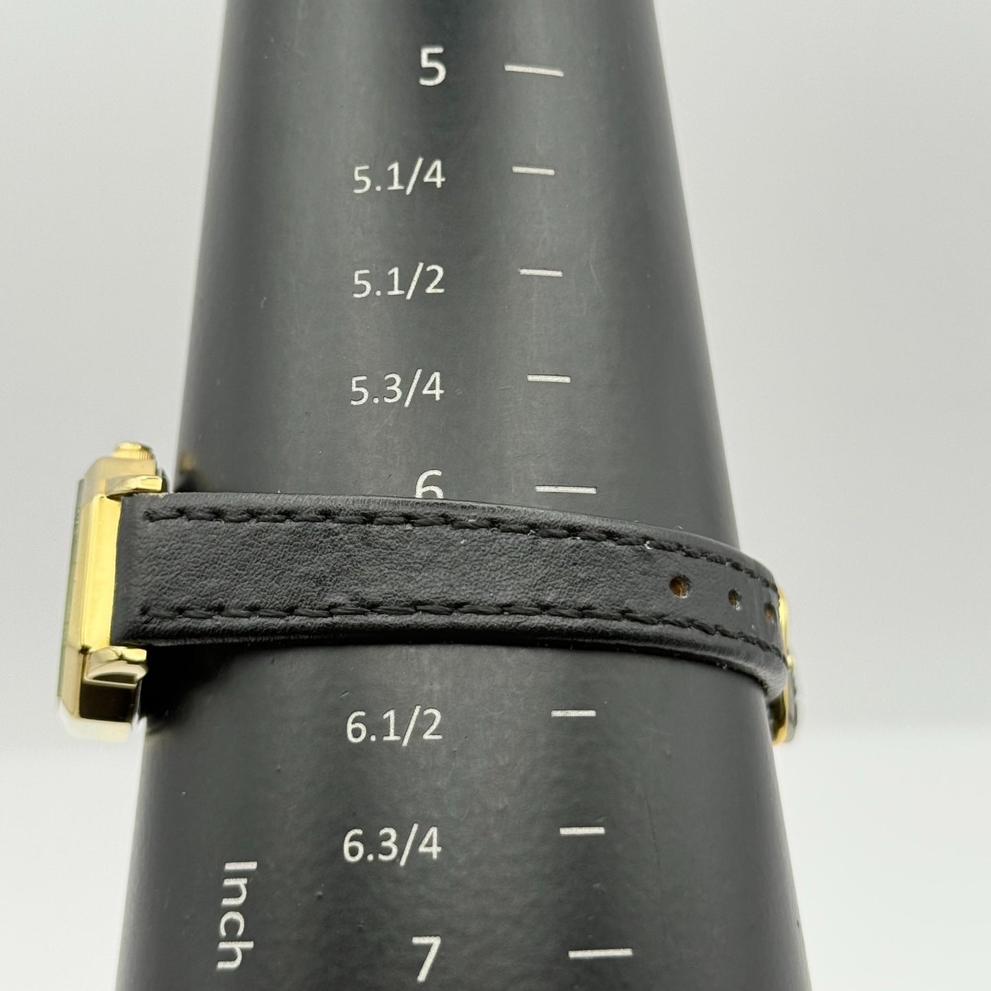 Limit 1912 Ladies Quartz Watch White Dial Black Leather Strap Working 22mm