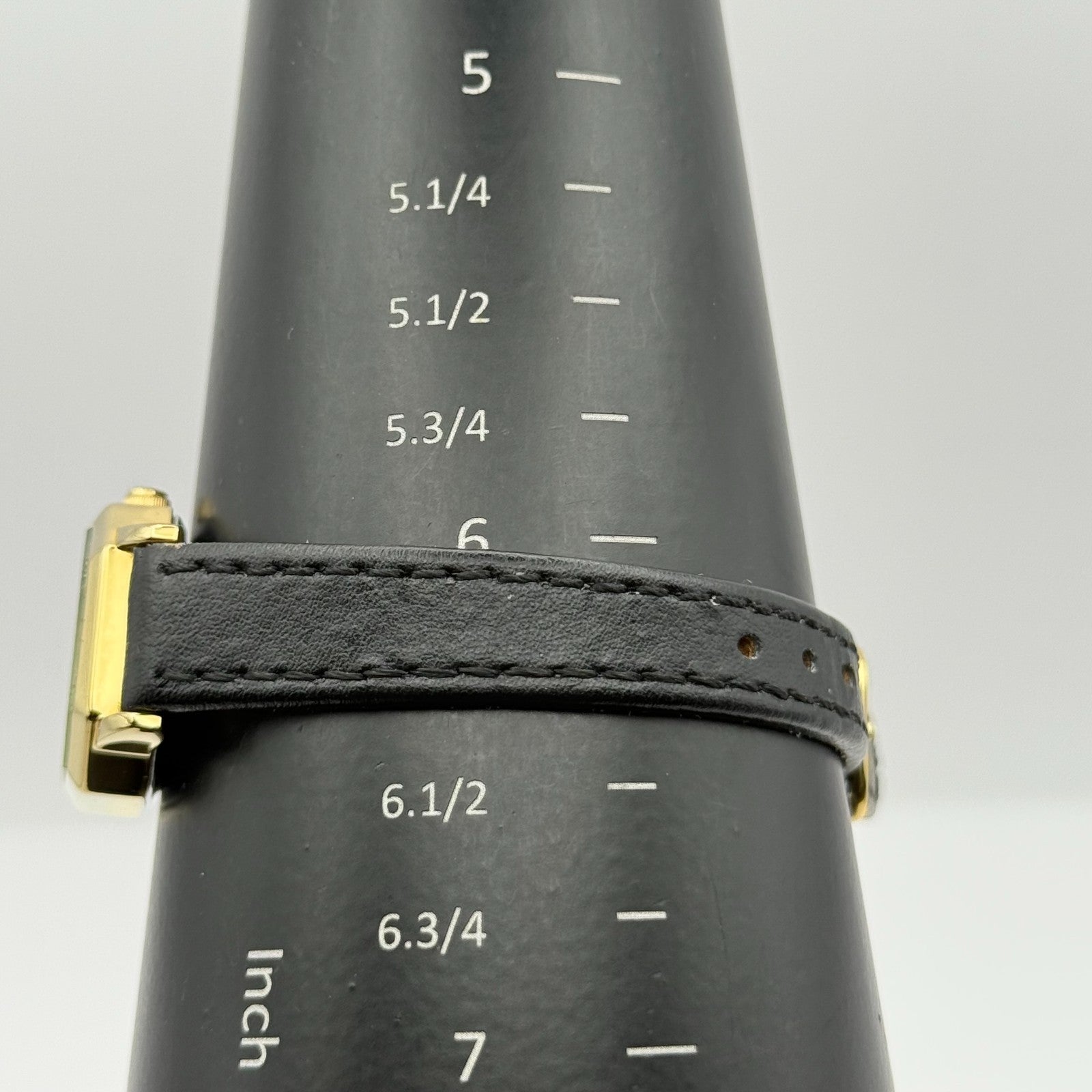 Limit 1912 Ladies Quartz Watch White Dial Black Leather Strap Working 22mm