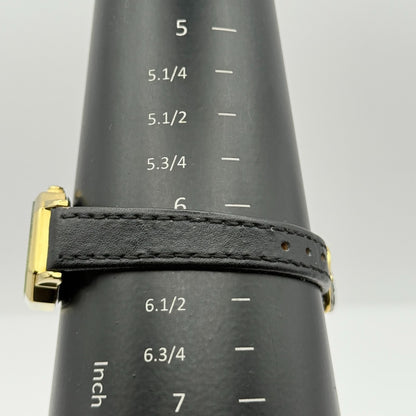 Limit 1912 Ladies Quartz Watch White Dial Black Leather Strap Working 22mm