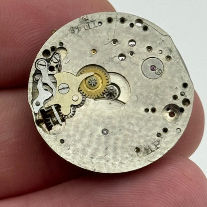 25mm Steiger HP Unidentified Manual Wind Swiss Watch Movement Vintage PARTS