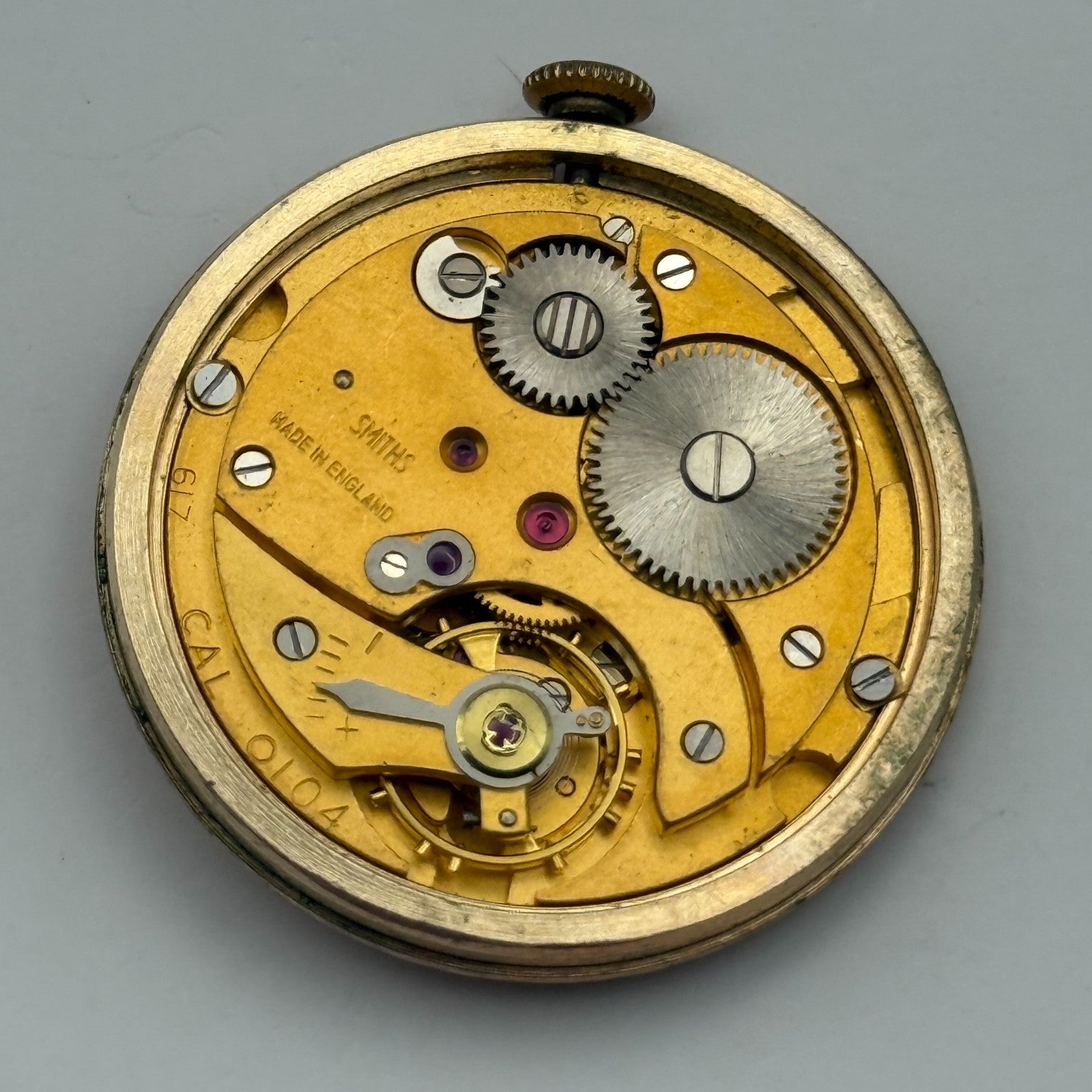 Smiths Imperial 617 Cal 0104 Watch Movement Running Manual Wind Parts 31.4mm