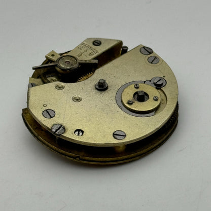 35.4mm Antique Unidentified Key Wound Pocket Watch Movement PARTS REPAIR SPARES