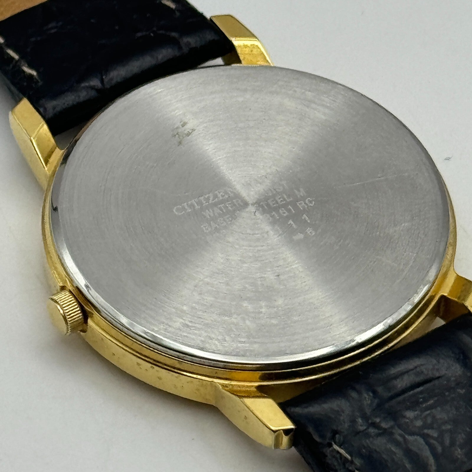 33mm Working Citizen 6031-S018161 White Dial Quartz Watch New Battery 9 Inches