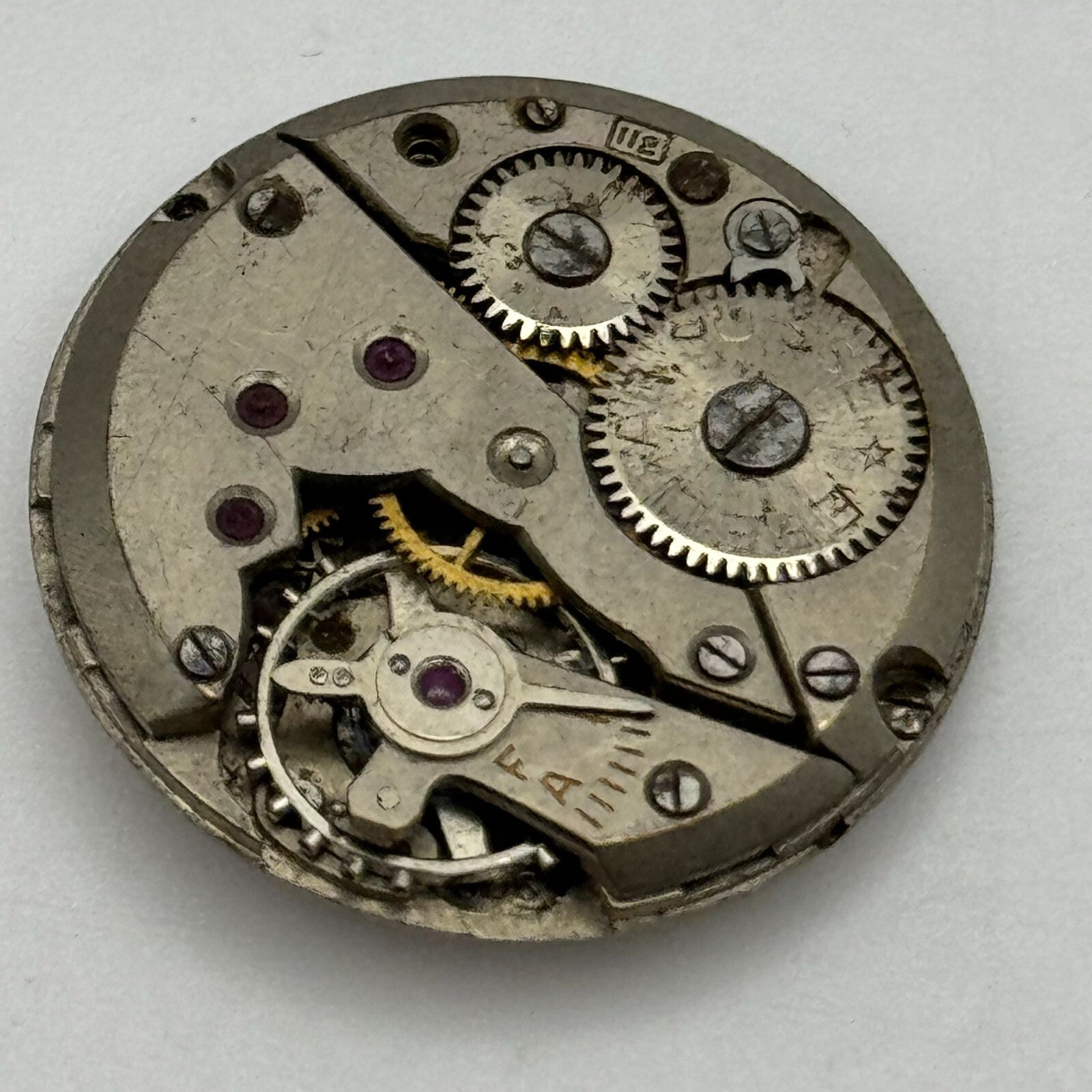 23.6mm Ebel Fab Suisse Cal 118 Manual Wind Swiss Watch Movement Vintage PARTS