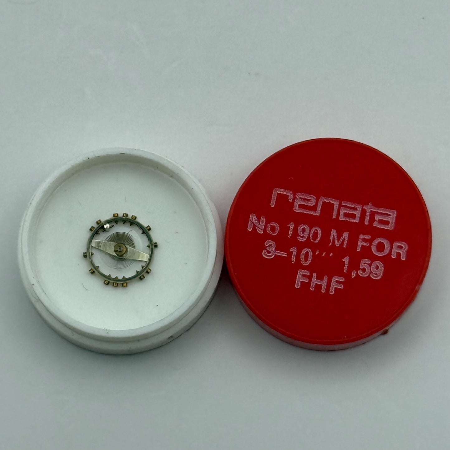 FHF 159 Balance Wheel Complete And Spring 3–10’’’ 190 M Watch Movement Parts NOS