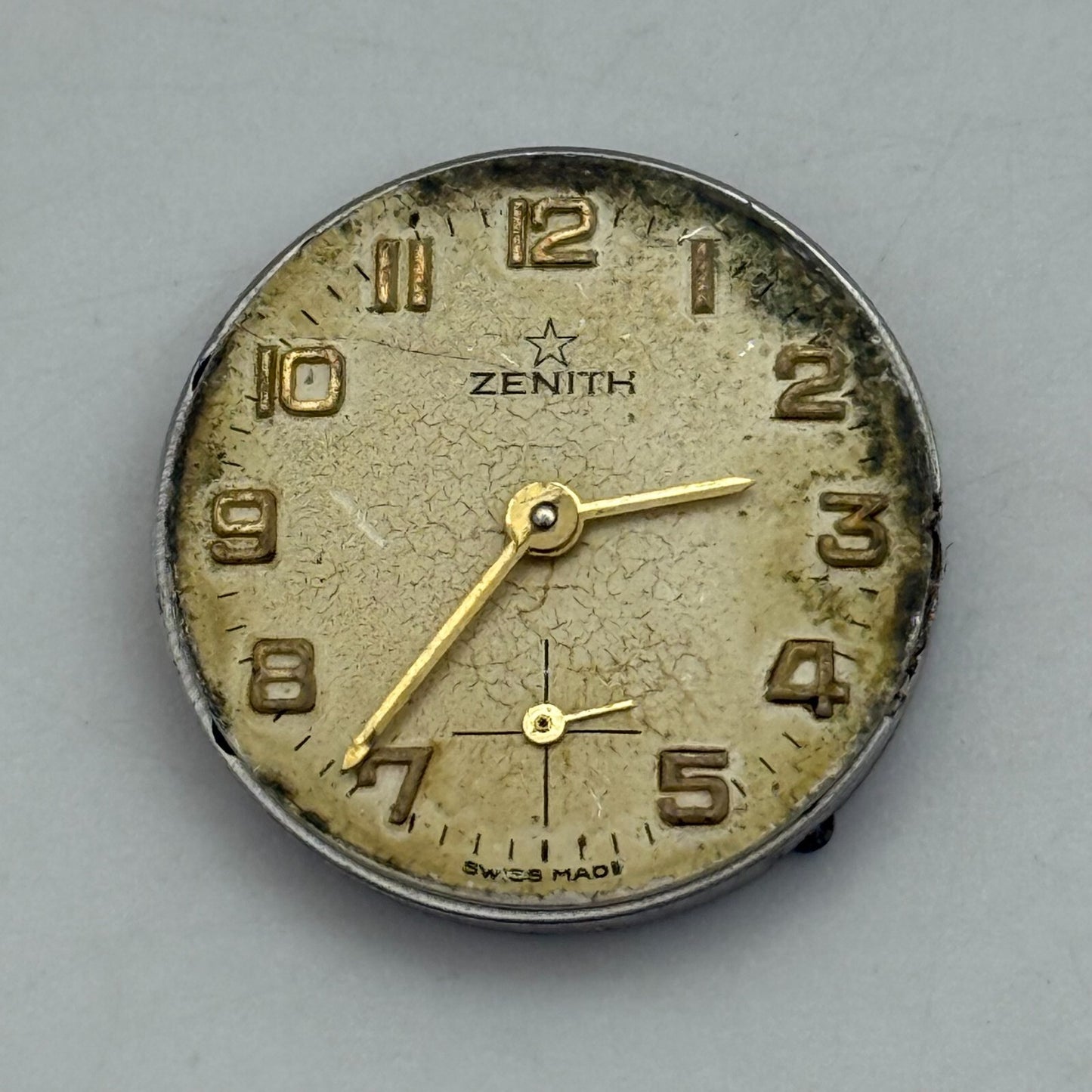 19.6mm Vintage Zenith 88 Swiss Made Manual Wind Watch Movement PARTS REPAIR