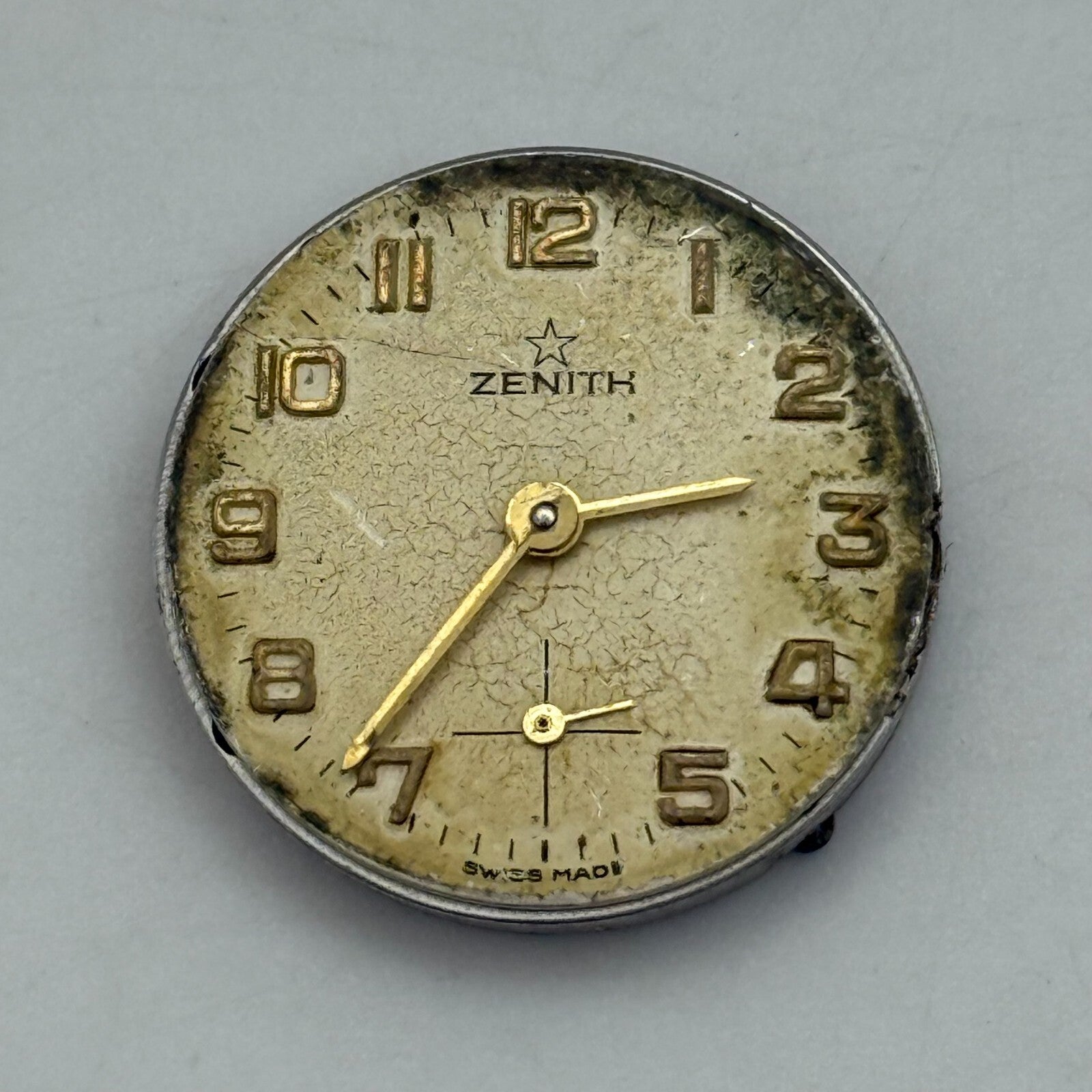 19.6mm Vintage Zenith 88 Swiss Made Manual Wind Watch Movement PARTS REPAIR