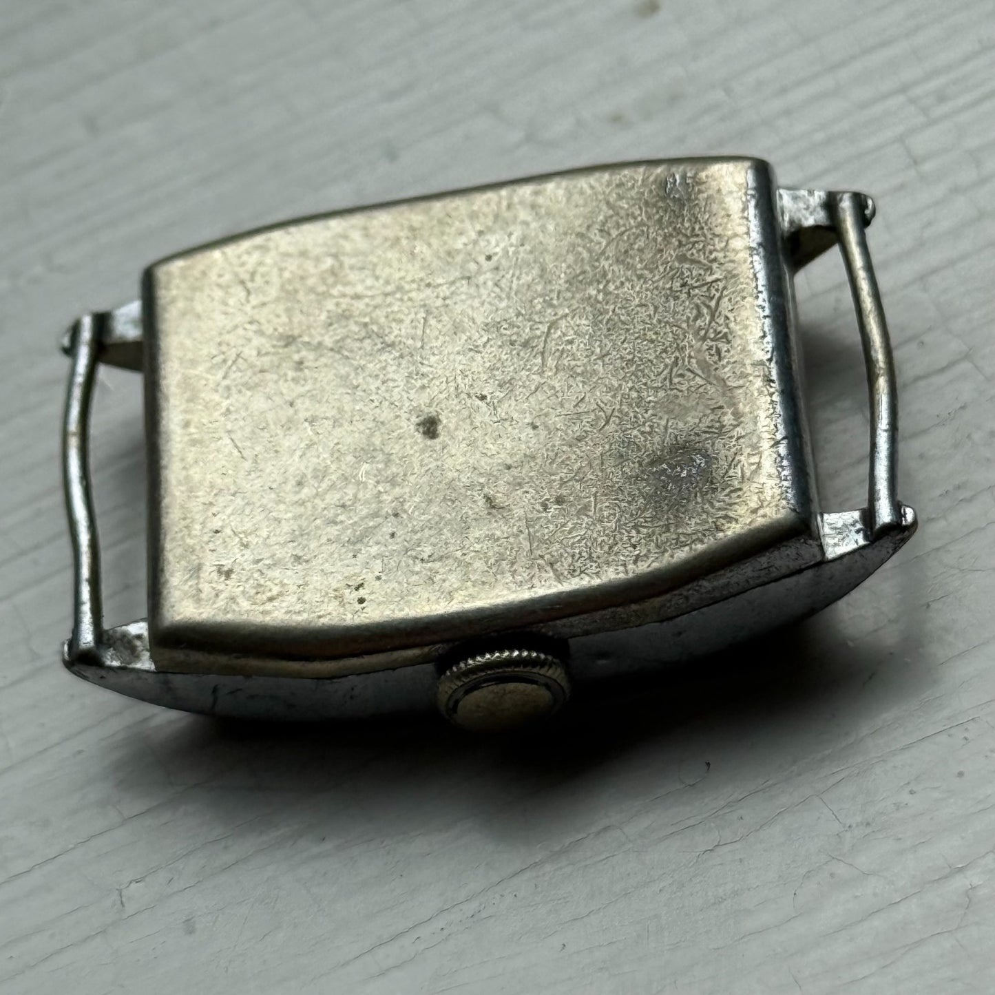 25mm Vintage Tank Style 15 Jewels Swiss Manual Wind Watch PARTS REPAIR