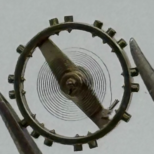 FHF 57 Balance Wheel Complete And Spring 1053 M Watch Movement Parts NOS