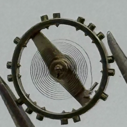 FHF 57 Balance Wheel Complete And Spring 1053 M Watch Movement Parts NOS