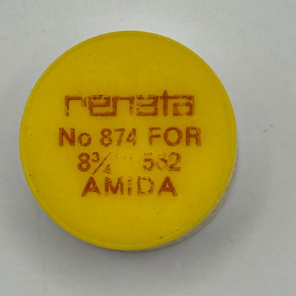 Amida 562 Balance Wheel Complete And Spring  8¾’’’ 874 Watch Movement Parts NOS