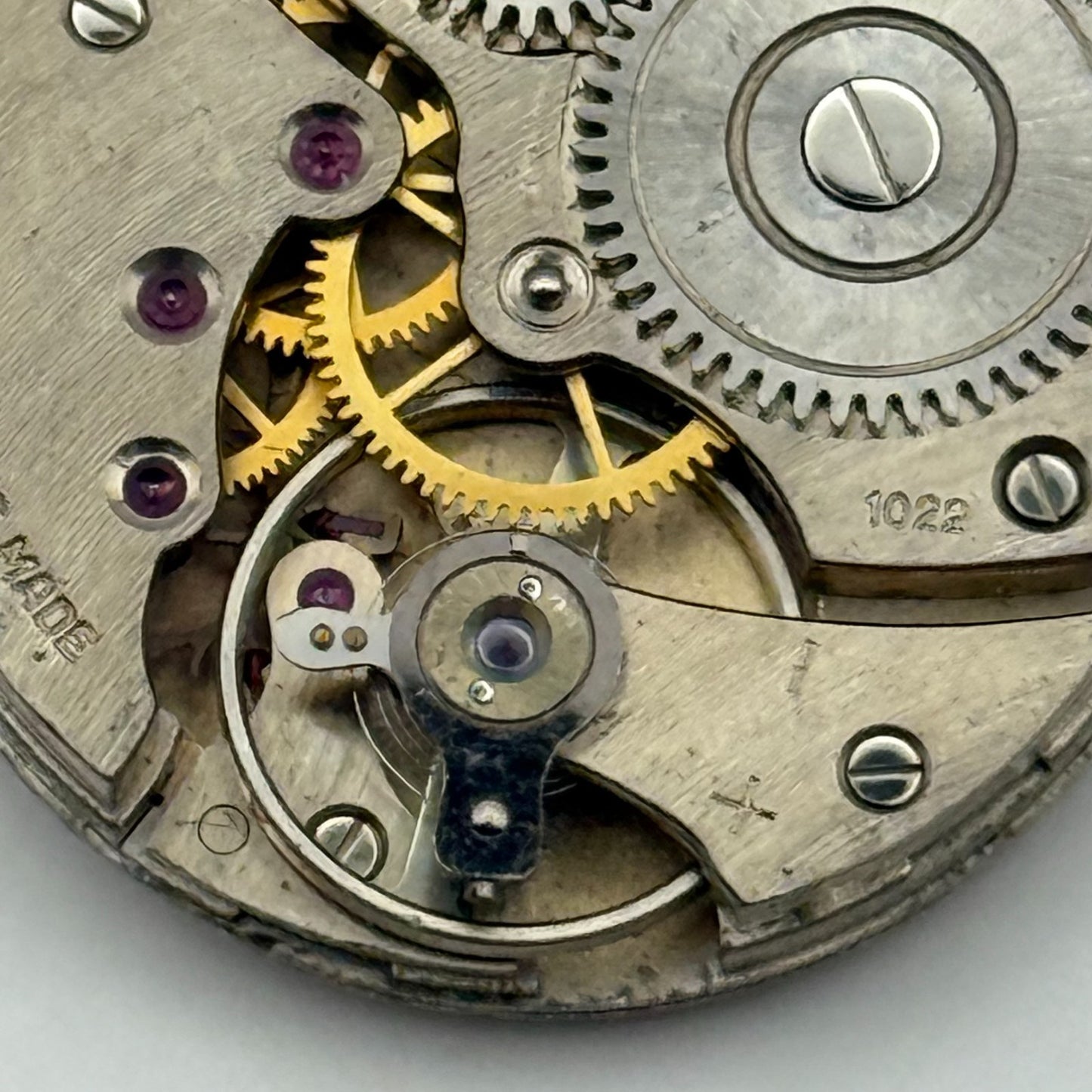 Lanco 1022 Watch Movement Manual Wind Vintage Swiss 15 Jewels Parts 23.5mm