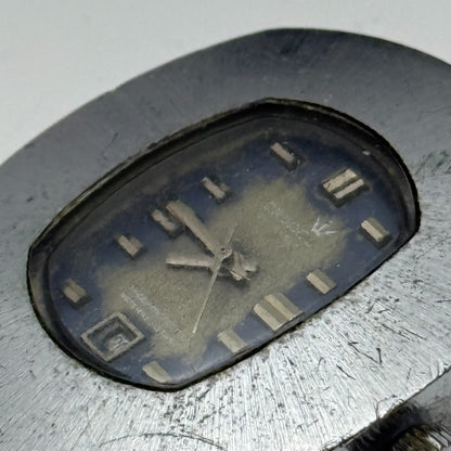 36mm Men’s Vintage Cronel Shock Protected Date Dial Swiss Watch PARTS REPAIR