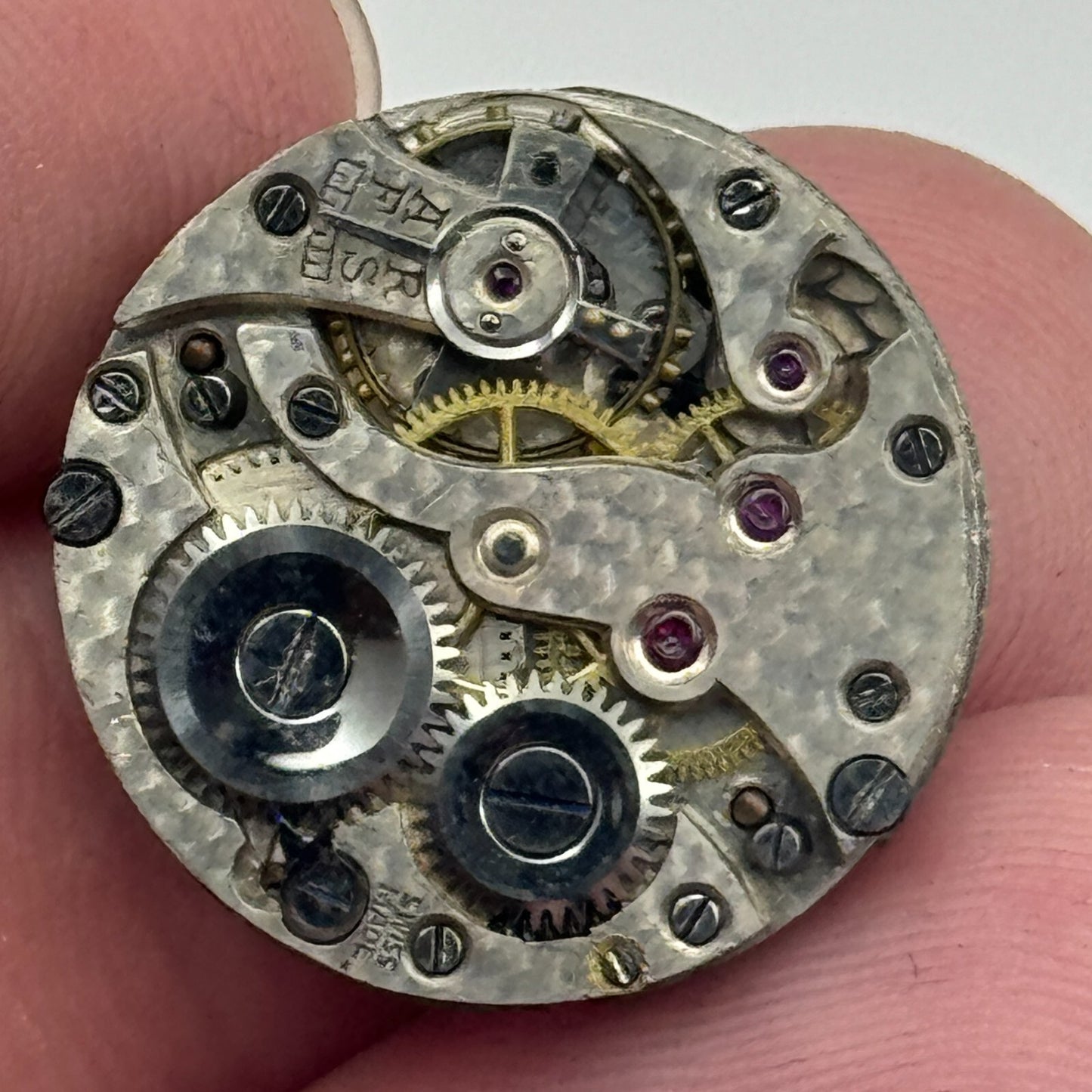 19.7mm Balance Ok Roman Numerals Swiss Bullseye Dial Trench Manual Wind PART