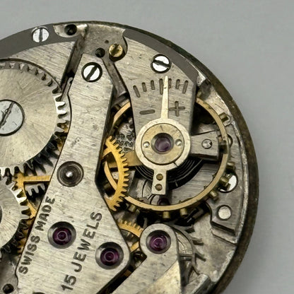 AS 1123 1124 Watch Movement Running Avia Manual Wind Vintage Parts Repair 23.5mm