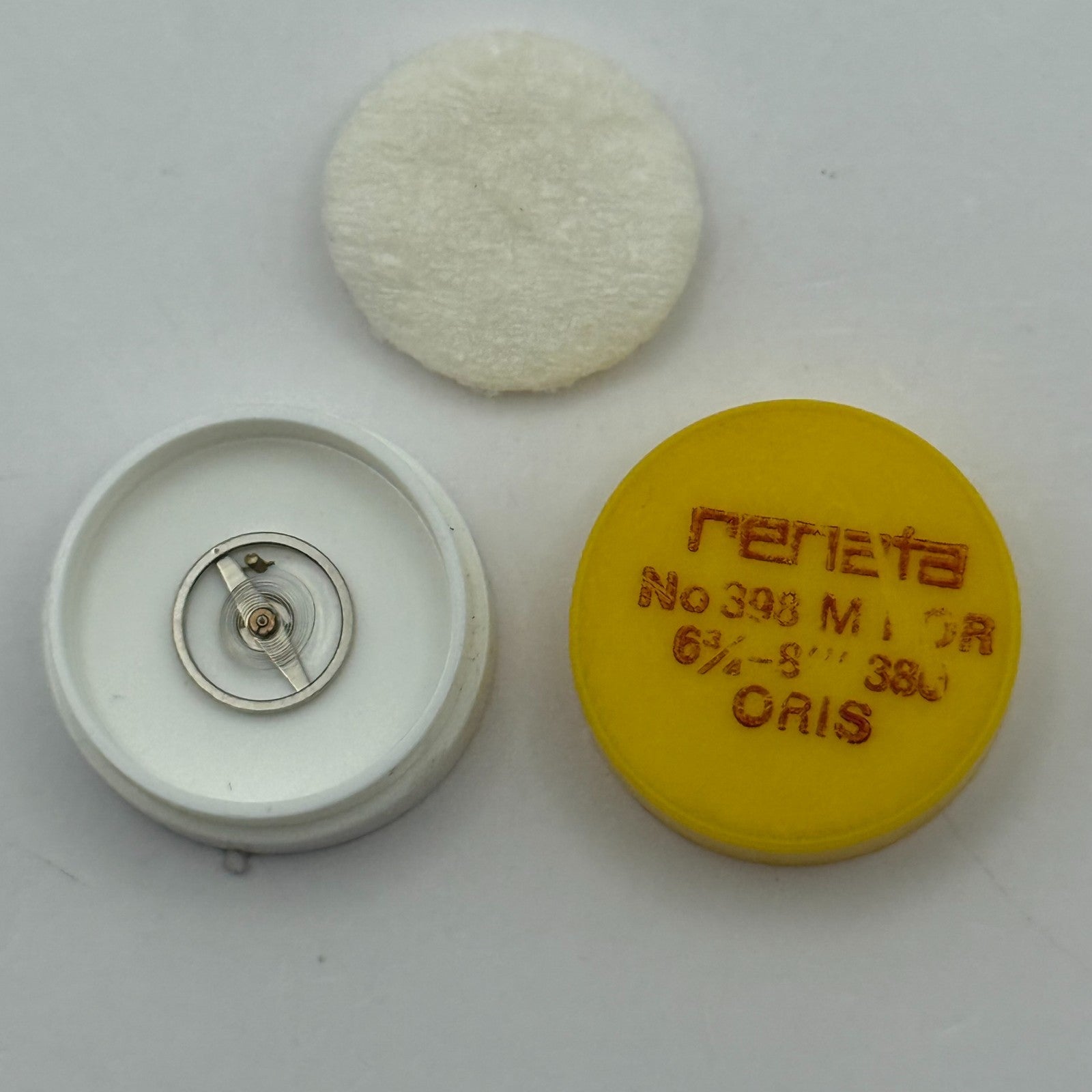 Oris 380 Balance Wheel Complete And Spring 6¾-8’’’ 398 M Watch Movement Parts 