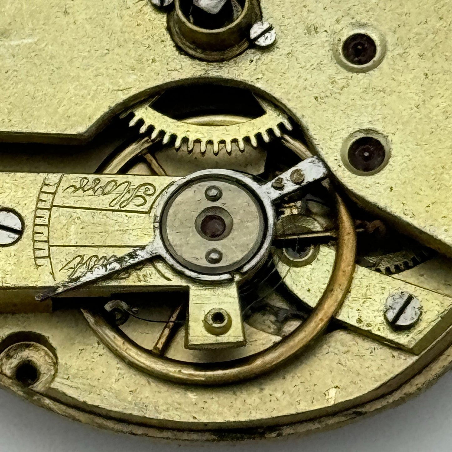 42.7mm Antique Key Wound Sub Seconds Pocket Watch Movement PARTS SPARES REPAIRS