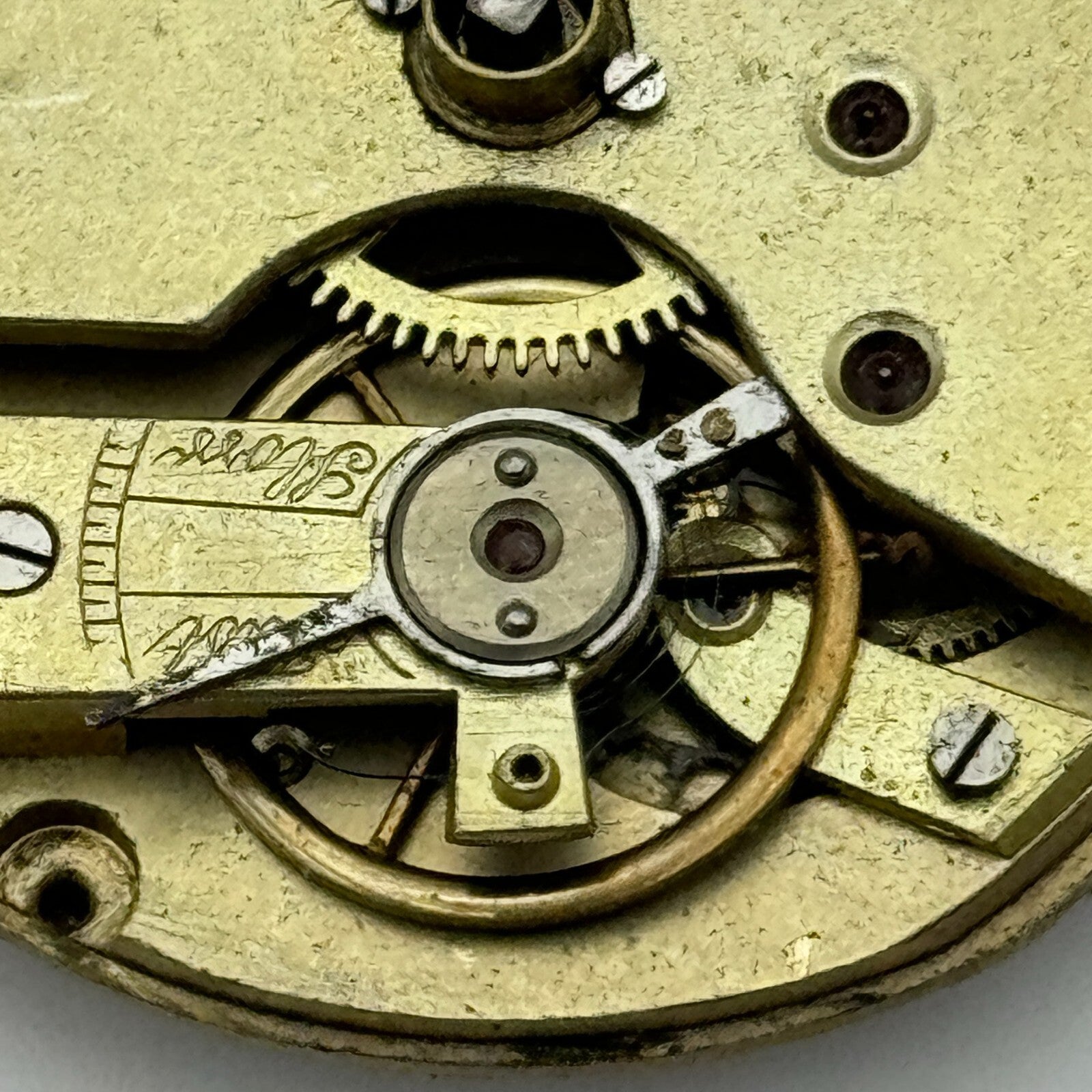 42.7mm Antique Key Wound Sub Seconds Pocket Watch Movement PARTS SPARES REPAIRS