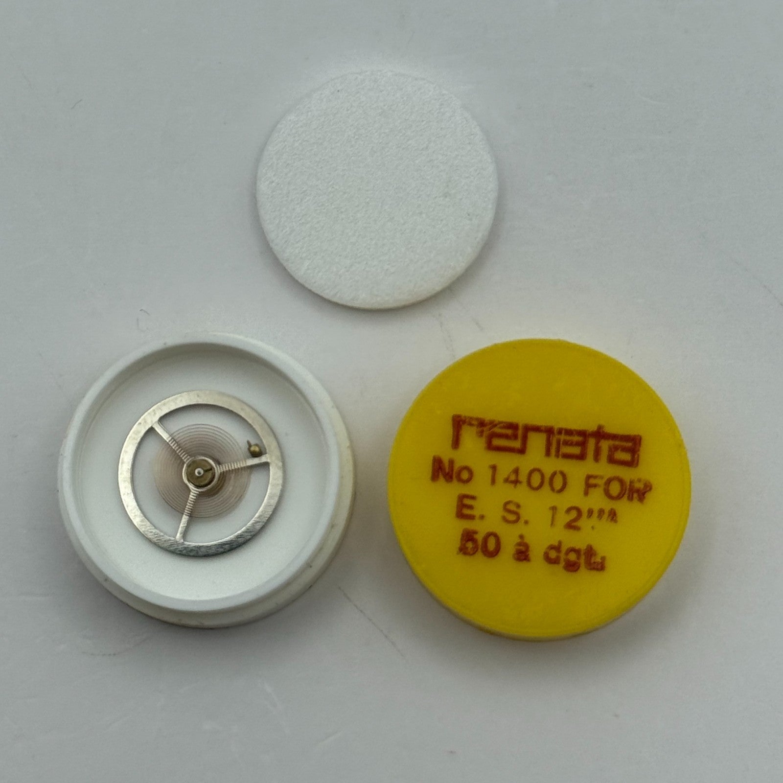 ES 50 Balance Complete 12’’’ a dgt. Renata 1400 Watch Movement Parts Vintage