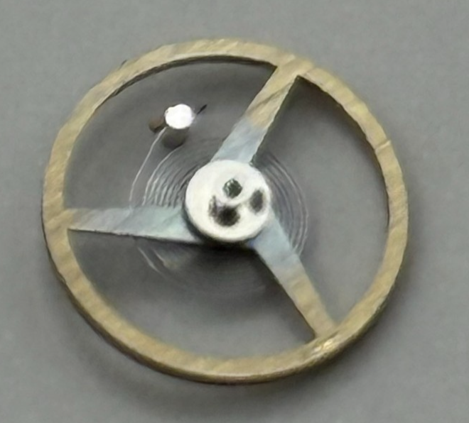 ETA 2487 Balance Wheel Complete And Spring Ord + Inca Watch Movement Parts 