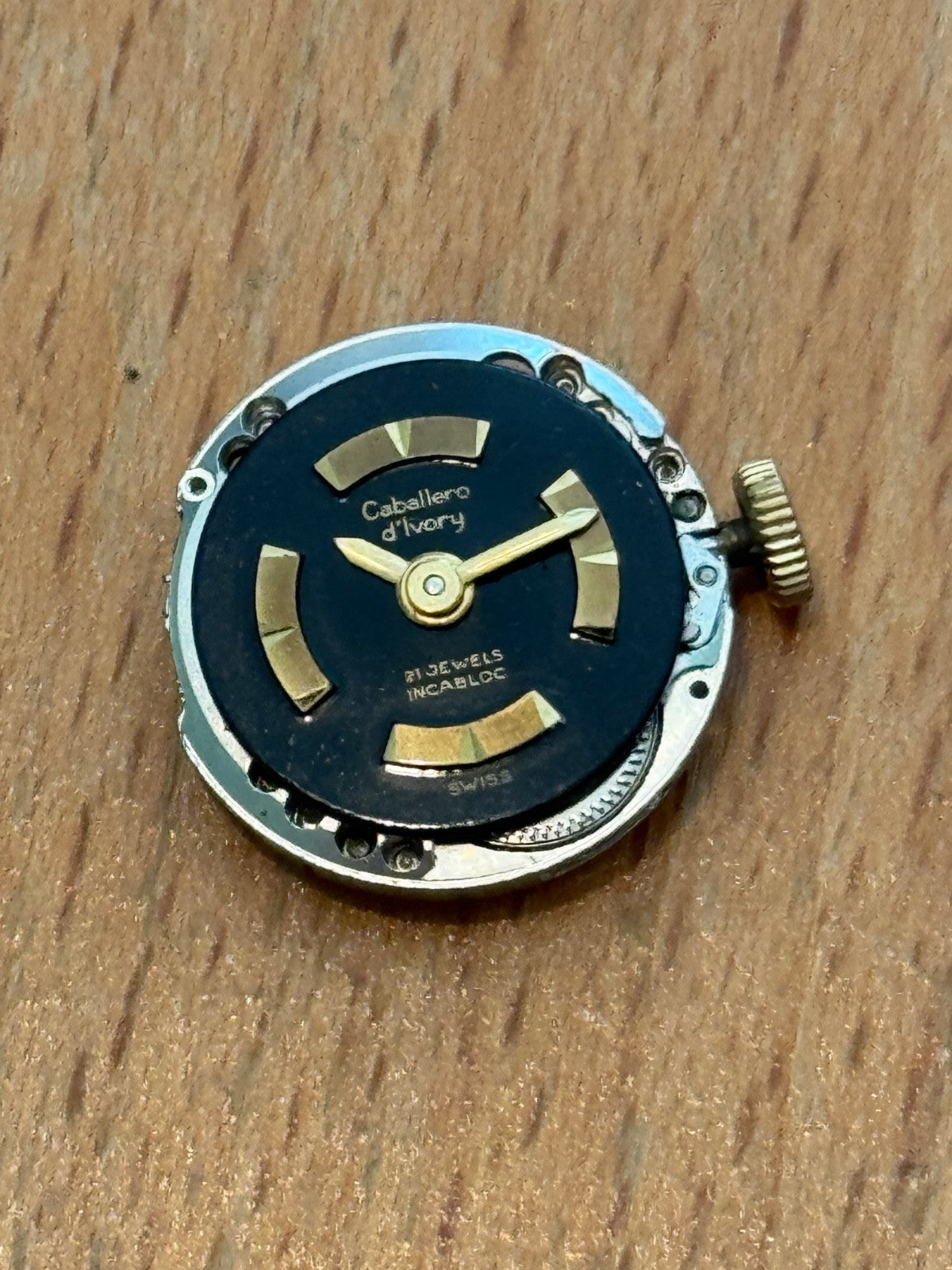 16mm Running Vintage Caballero D'Ivory High Quality ETA ? Manual Watch PARTS