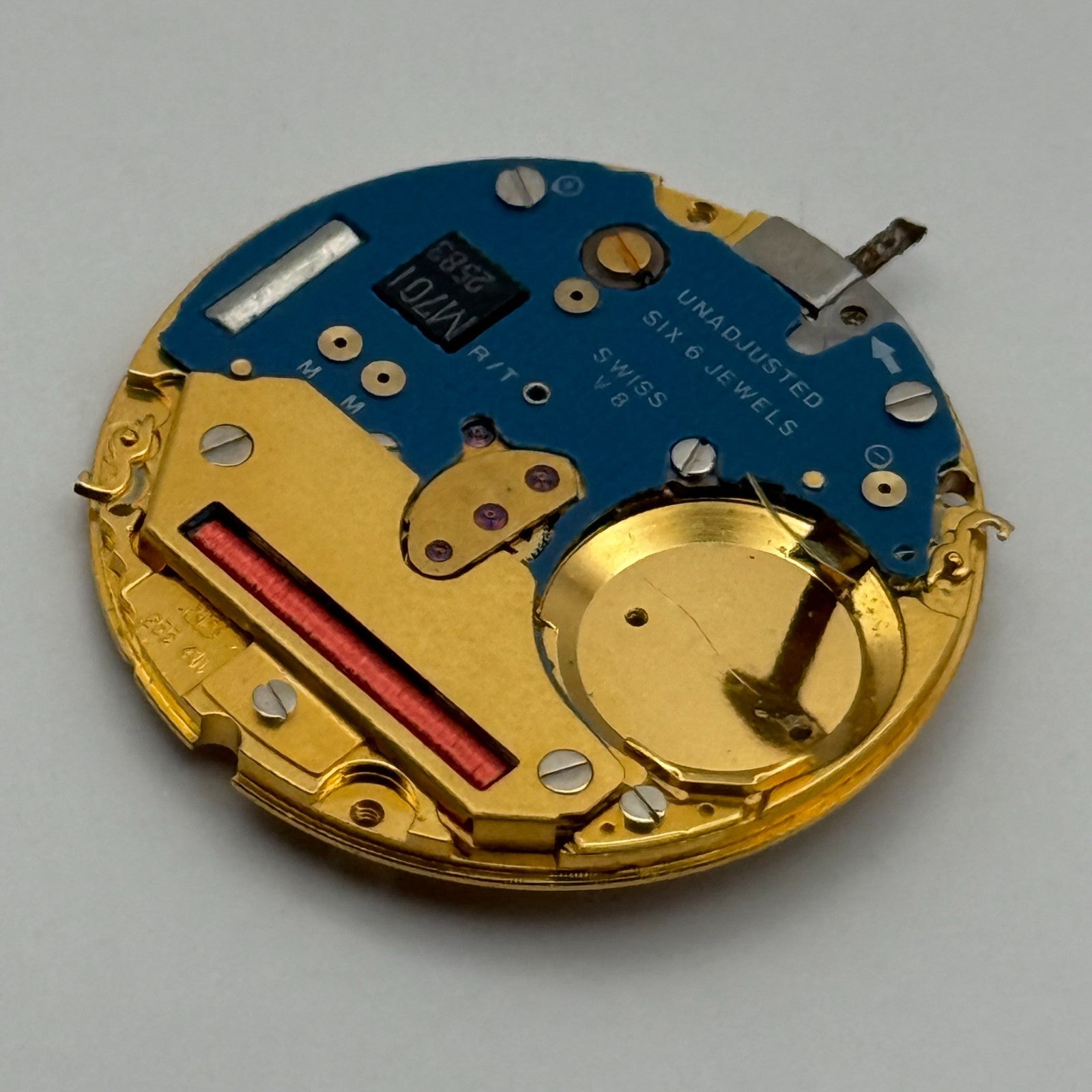 ETA 255.441 Quartz Watch Movement 6 Jewels Vintage Swiss Parts Repair 23.8mm