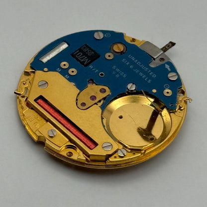 ETA 255.441 Quartz Watch Movement 6 Jewels Vintage Swiss Parts Repair 23.8mm
