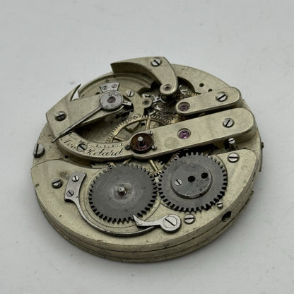 45.2mm High Grade Jules Jurgensen Style Pocket Watch Movement To Restore Parts