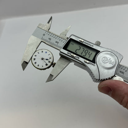 24.9mm Unidentified High Grade 17 Jewels Trench Watch Movement Manual Wind PARTS