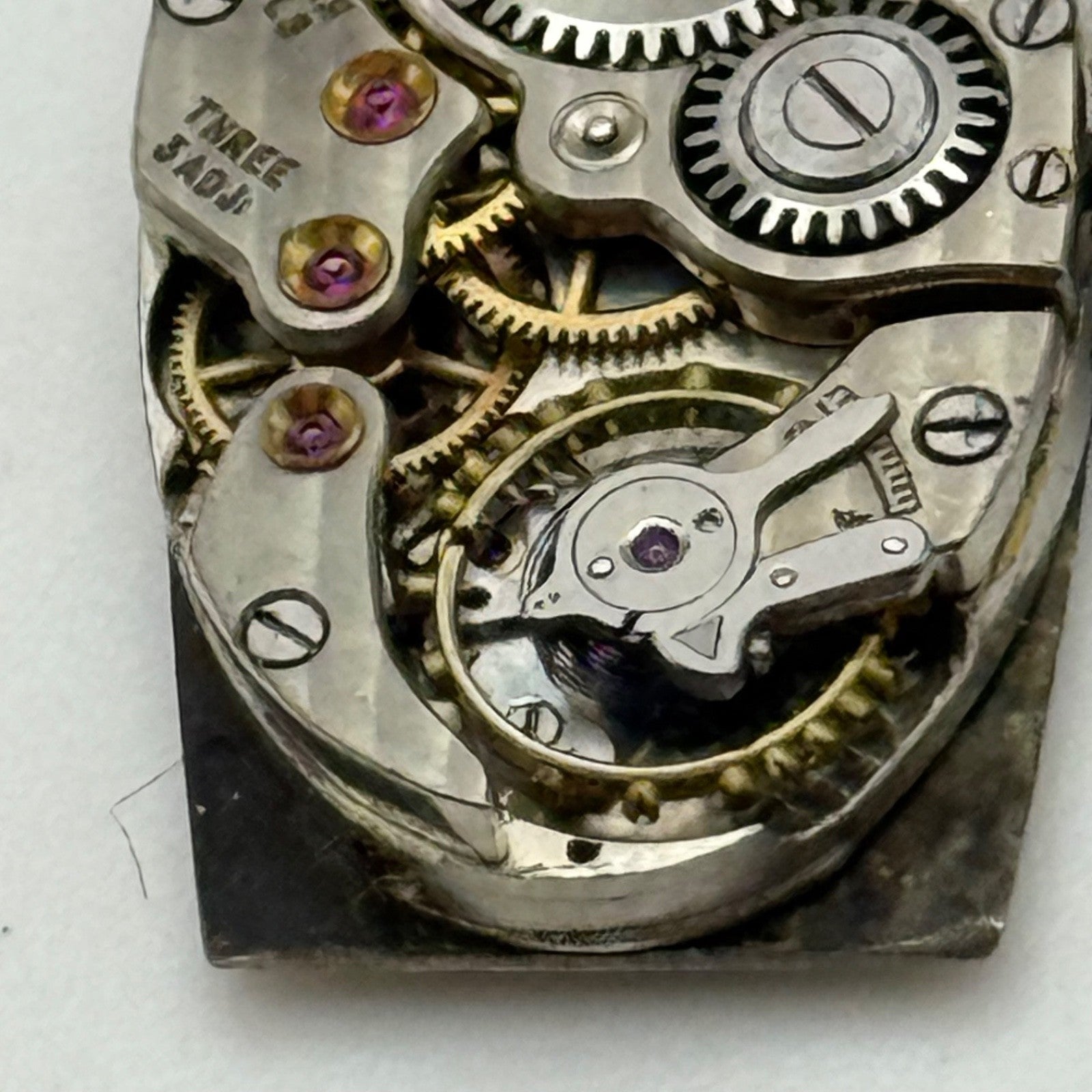 Running Vintage Zenith Tilden Thurber High Grade Oval Tank Watch Movement Manual