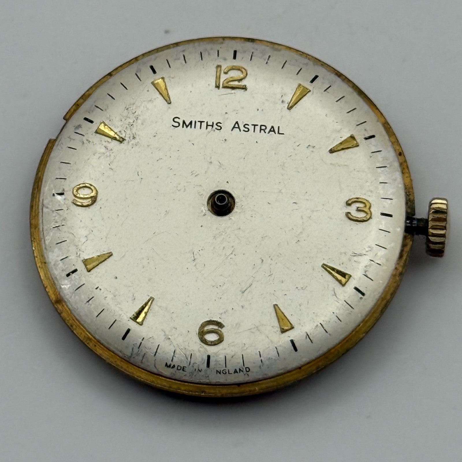 Smiths Astral 60466E Hacking Watch Movement Running Manual Wind Parts 31.3mm