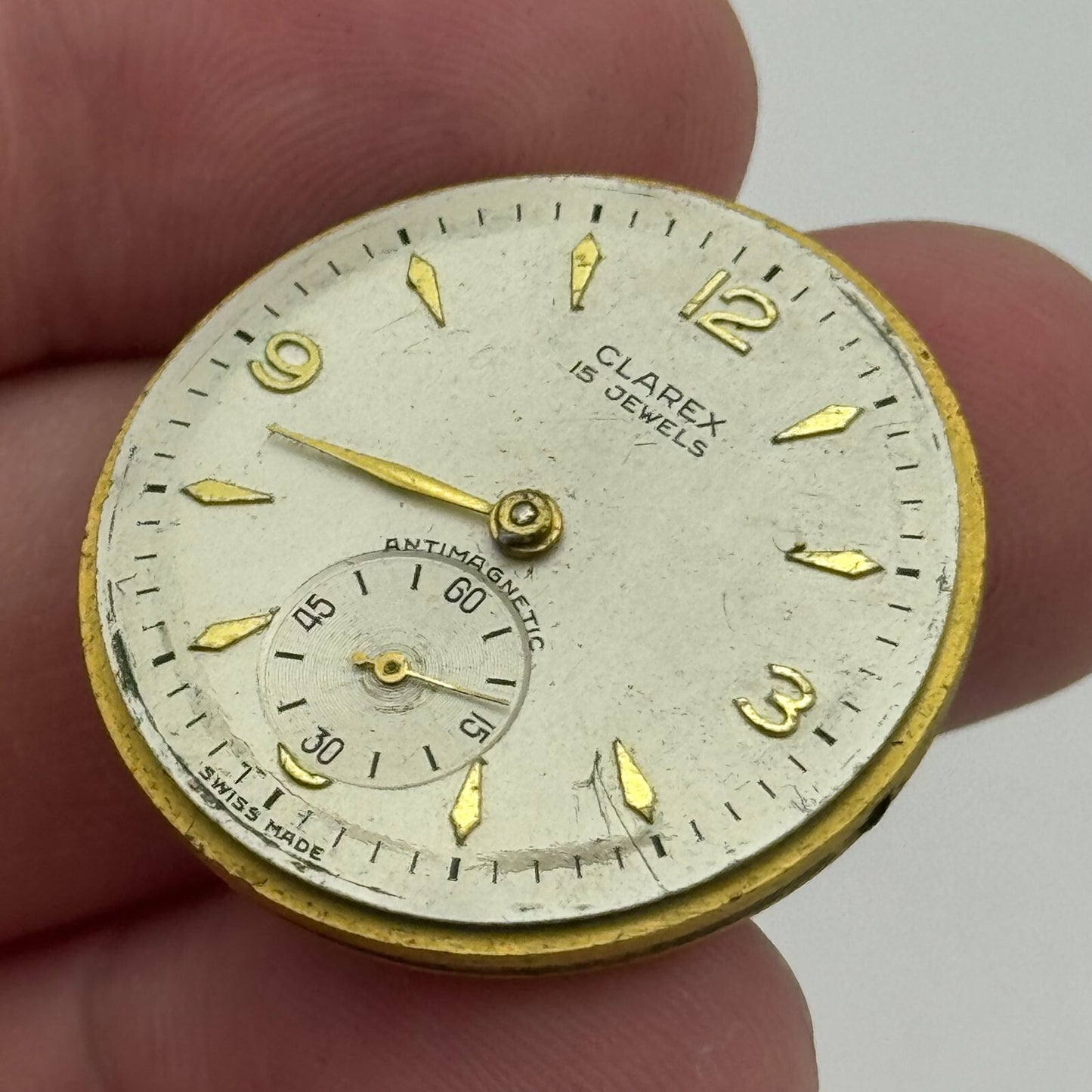 28.9mm Clarex Peseux 170 Balance Ok Watch Movement Swiss Vintage PARTS SPARES