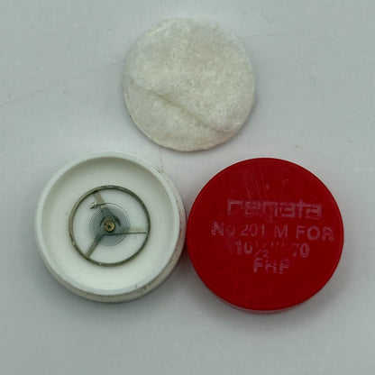 FHF 70 Balance Wheel Complete And Spring  10½’’’ 201 M Watch Movement Parts NOS