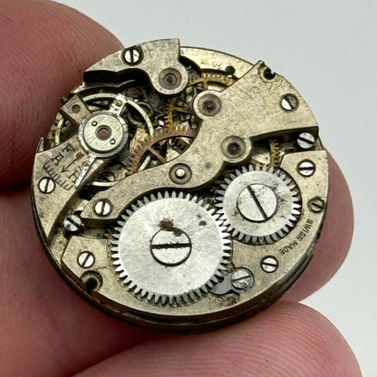 23.6mm Unidentified Swiss Made Vintage Manual Wind Watch Movement PARTS SPARES