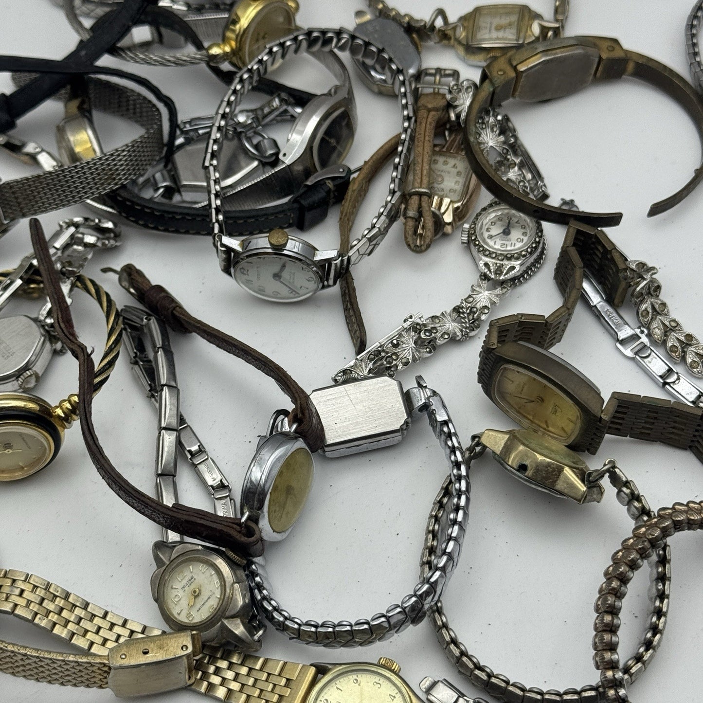 Bundle Of Vintage Ladies Watches Mechanical Wind Up Job Lot Parts Repair Spares