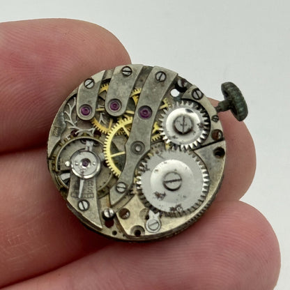 23.7mm AS Trench Watch Movement Balance Intact Swiss Manual Wind Vintage PARTS