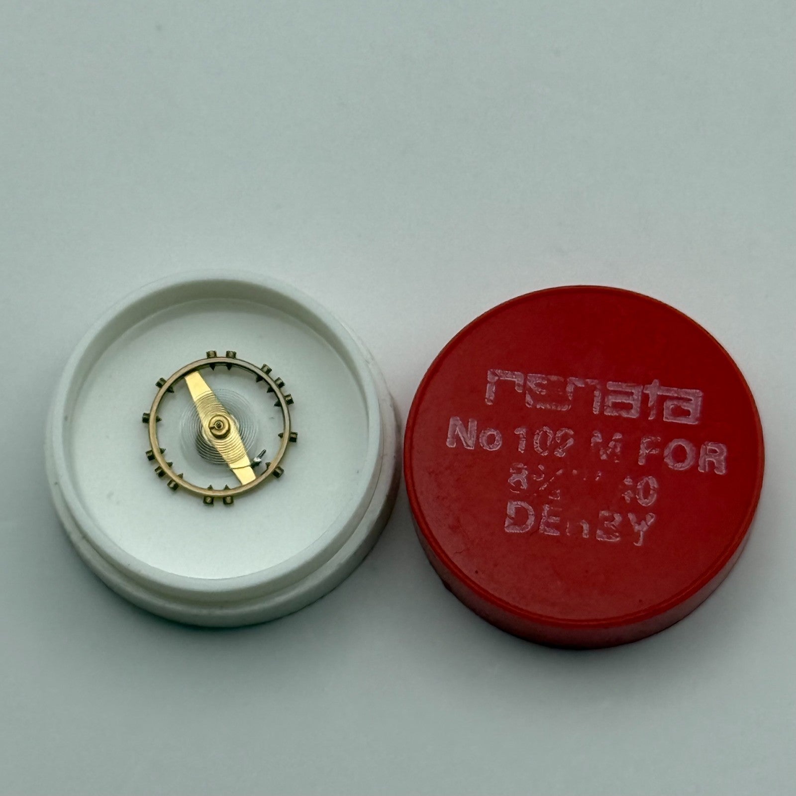 Derby 40 Balance Wheel Complete And Spring  8¾’’’102 M Watch Movement Parts NOS