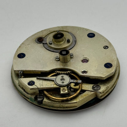 36.1mm Antique Beautiful Porcelain Dial Key Wound Pocket Watch Movement PARTS