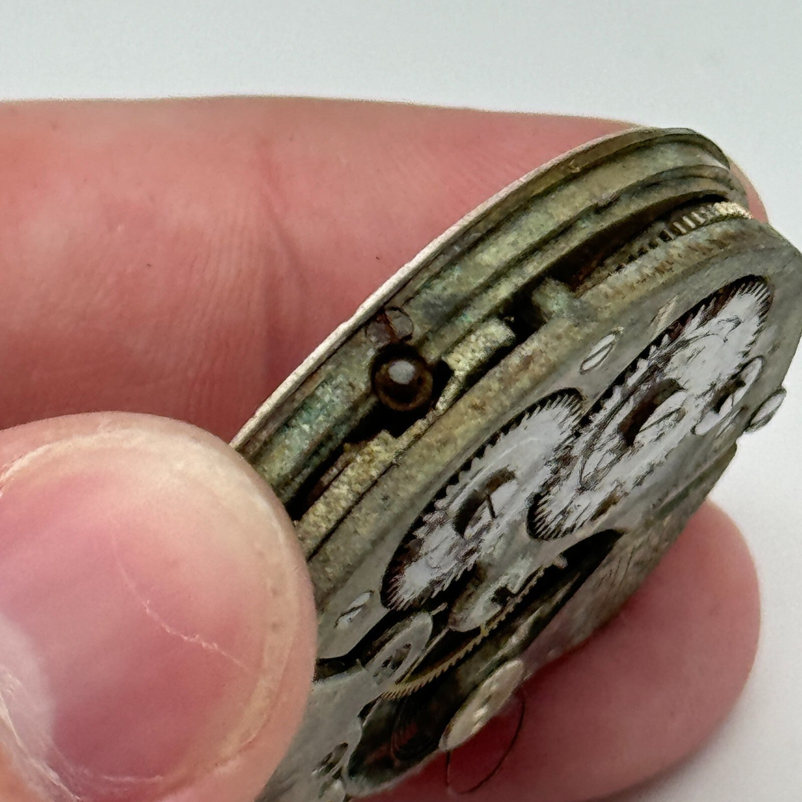 42.3mm J Hewitt Coventry Unique Swiss Made Hunter Pocket Watch Movement PARTS